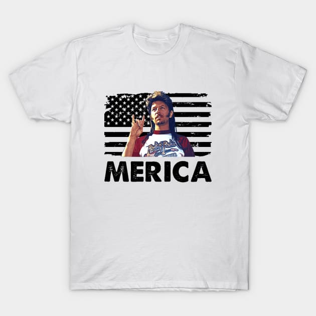 Distressed American Flag Merica Legend T-Shirt by Symmetry Stunning Portrait